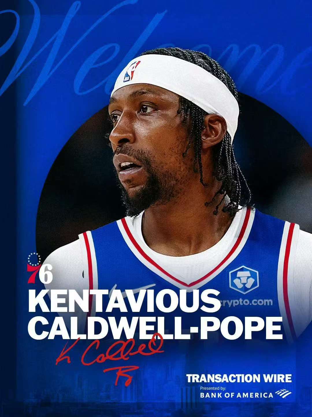 Kentavious Caldwell-Pope slutter sig til 76ers på en veteran minimumskontrakt